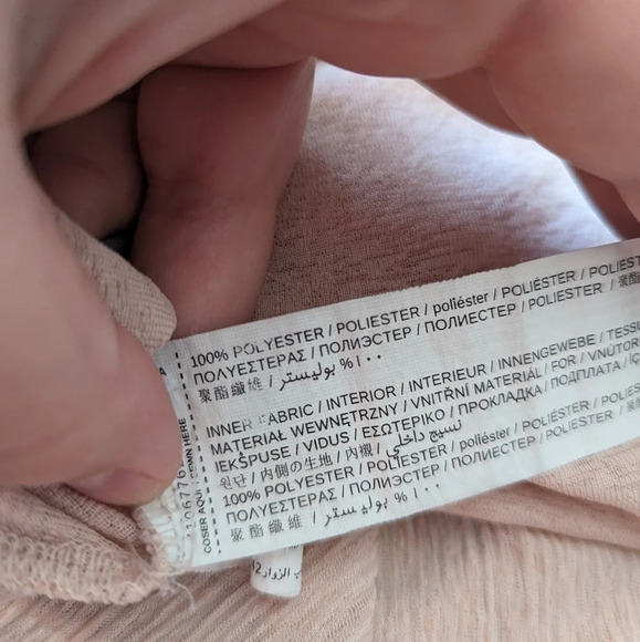 Mango MNG Basics Champagne Pink Sleeveless  Flowy Tank Top - XS Barbie - Picture 7 of 7